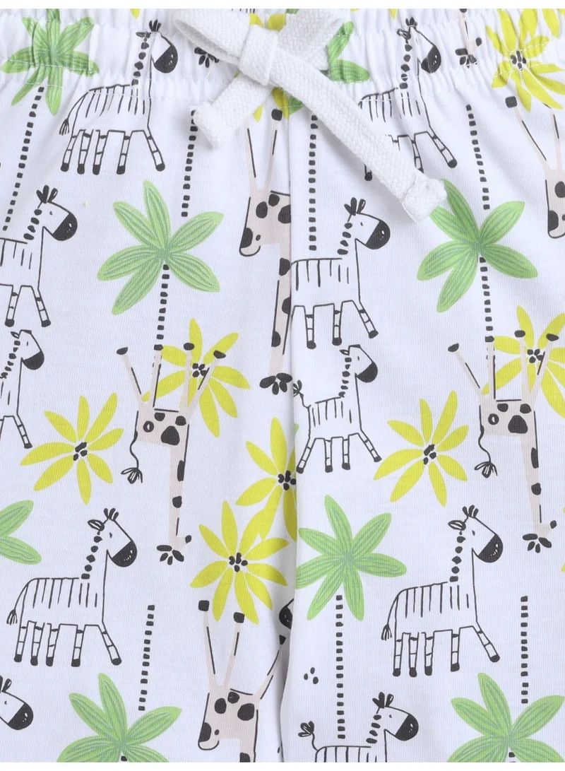 Victor And Jane  Girls Nature Print Cotton Pajama Set – T-Shirt & Full Pants Nightwear for Women | Best Price UAE